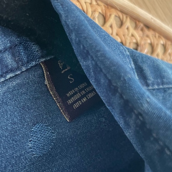 Scotch & Soda polka dot denim button down oxford - Picture 4 of 6